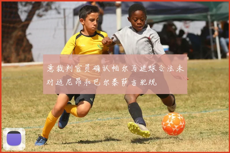 意裁判官员确认帕尔马进球合法未对迈尼昂和巴尔泰萨吉犯规